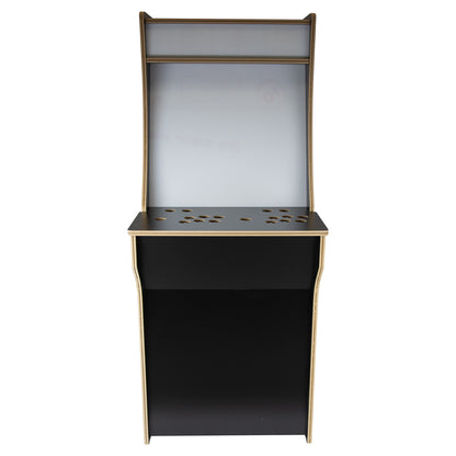 2 Player 3/4 Size Upright Arcade Cabinet Flat Pack Kit - Black