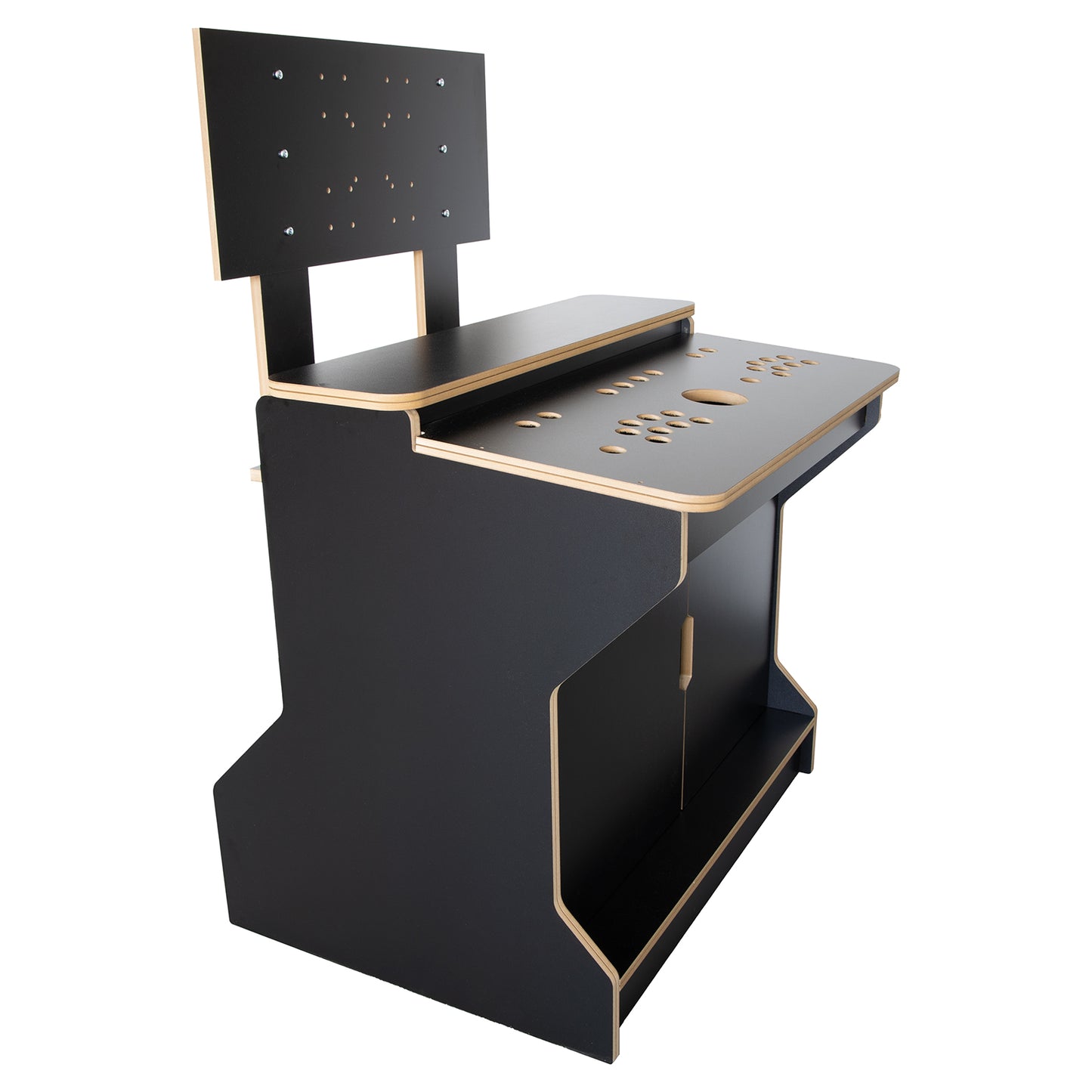 2 Player Sit Down Arcade Cabinet Flat Pack Kit - Black