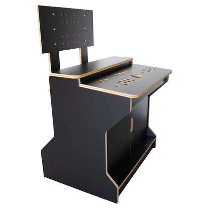 2 Player Sit Down Arcade Cabinet Flat Pack Kit - Black